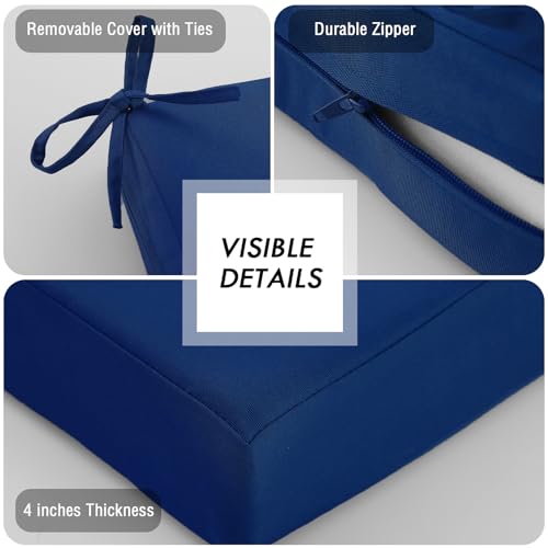 idee-home Outdoor Cushions for Patio Furniture, Outdoor Seat Cushion, Waterproof Couch Hampton Bay Deep Seat Replacement C...