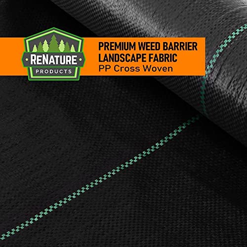 LAVEVE 3FT x 50FT Weed Barrier Landscape Fabric, 3.2oz Premium Heavy Duty Garden Cloth, Ground Cover for Gardening, Farmin...