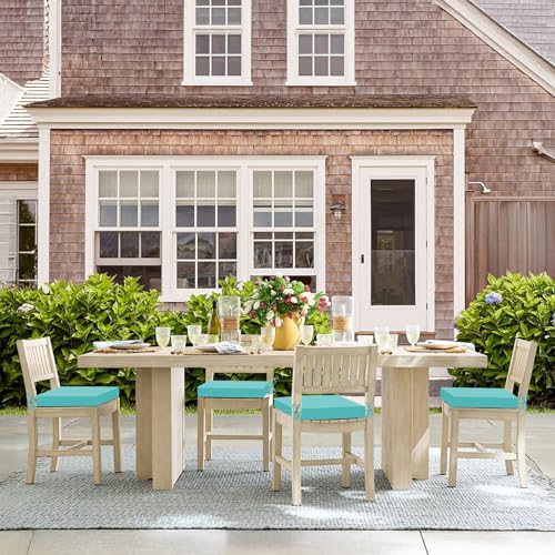 Basic Beyond Outdoor Chair Cushions Set of 4, Square Corner Outdoor Cushions for Patio Furniture, Water Resistant Patio Ch...