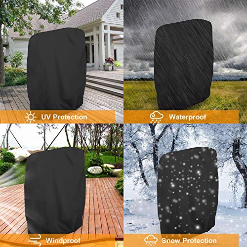 Uranshin Outdoor Furniture Cover Waterproof 2PCS, Zero Gravity Chair Covers, Folding Patio Chair Covers All Weather, Dustp...