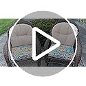 TWLEAR Patio Chair Cushions 19 x 19 x 3 Inch, Outdoor Cushions for Patio Furniture, Water Repellent Outdoor Seat Cushions ...