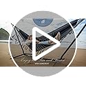 SUNCREAT 2-in-1 Hammocks Convertible Portable Double Hammock with Stand Included, Outdoor Hammock and Stand, Patented, Dar...
