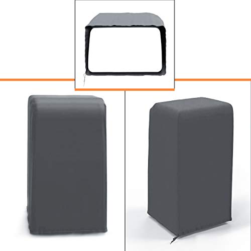 Luxiv Portable Air Conditioner Cover, Gray Portable AC Unit Cover 15 x 18 x 30" Anti-Dust Compact Air Conditioner Storage ...