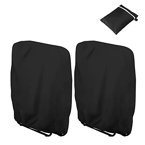 Uranshin Outdoor Furniture Cover Waterproof 2PCS, Zero Gravity Chair Covers, Folding Patio Chair Covers All Weather, Dustp...