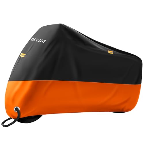 BLEJOY Bike Cover Waterproof Outdoor - Bicycle Covers for 1 or 2 Bikes - 420D Heavy Duty Rain Sun UV Dust Wind Proof Cover...