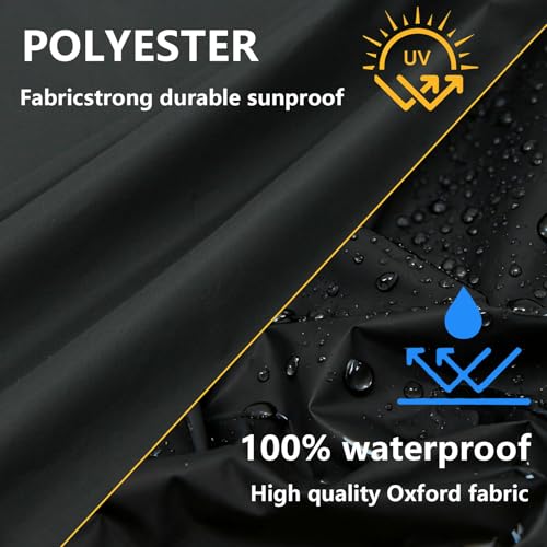 Waterproof Bike Cover for 2 or 3 Bikes Outdoor Storage, 2XL Bicycle Transportation or Travel Covers– Rain/Snow/Dust Resist...