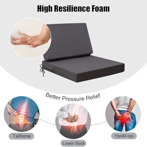 idee-home Outdoor Cushions for Patio Furniture, Outdoor Seat Cushion, Waterproof Couch Hampton Bay Deep Seat Replacement C...