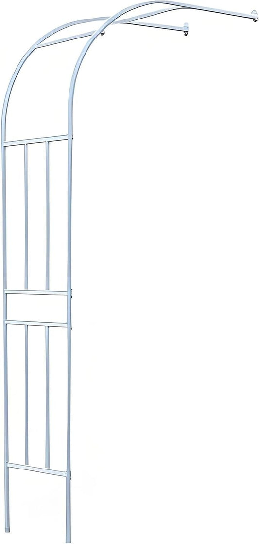 Half Garden Arch, 95" Metal Arbors, Outdoor Pergola Arches 24"/47"/71"/95"/98"/106"/118" W Sturdy Garden Trellis for Lawn ...