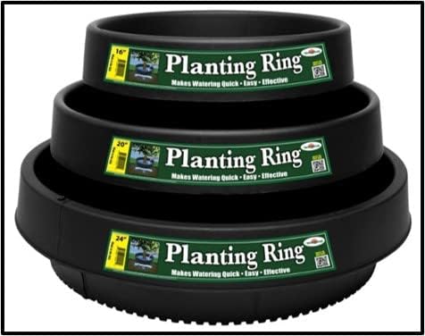 (3) ea. (16, 20 & 24 in) Planting Rings. Edging and Water Retention. Protects Roses, Shrubs, Trees and Separates Rock, Mul...