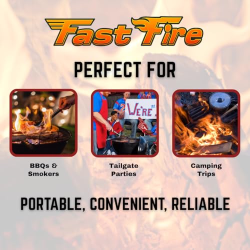 (Blue) Stainless Steel Charcoal Chimney Starter - Rust Resistant BBQ Coal Lighter with Patented Insert, Cool-Touch Handle,...