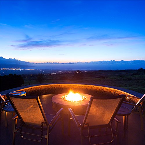 Red 1/2"-1" Fire Rock | Fireproof and Heatproof Round Pebbles for Indoor or Outdoor Gas Fire Pits and Fireplaces - Natura...