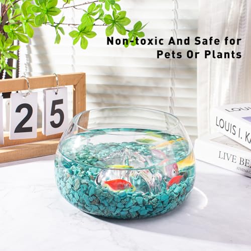 0.3Lb/100g Colorful Agate Aquarium Fish Tank Gravel Rocks, Crushed Stone Crystal Chips Bulk Natural Gemstones Pebbles Irre...