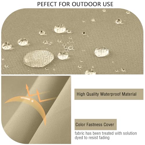 idee-home Outdoor Cushions for Patio Furniture, Waterproof Outdoor Seat Cushion Hampton Bay Deep Seat Replacement Cushions...