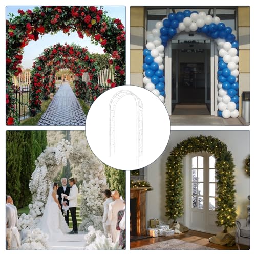 GarveeLife Metal Garden Arch, Outdoor Garden Arch Arbor Trellis for Climbing Plants, Wedding Arches for Ceremony, Wedding ...