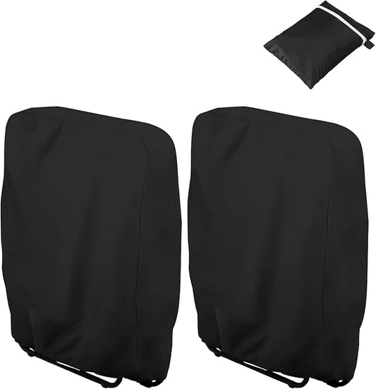 Uranshin Outdoor Furniture Cover Waterproof 2PCS, Zero Gravity Chair Covers, Folding Patio Chair Covers All Weather, Dustp...