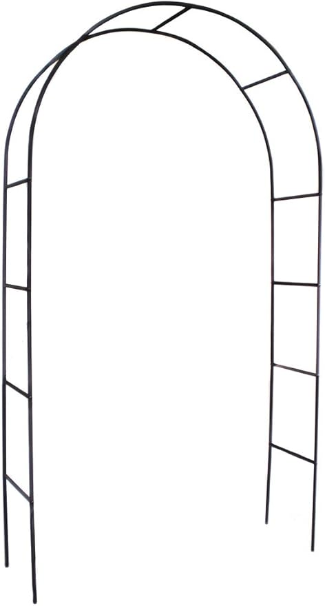 1. GO Steel Garden Arch, 7'8" High x 4'5" Wide, Garden Arbor for Various Climbing Plant, Outdoor Garden Lawn Backyard