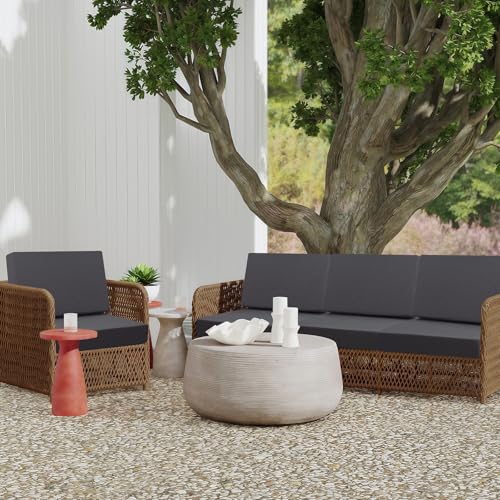 idee-home Outdoor Cushions for Patio Furniture, Outdoor Seat Cushion, Waterproof Couch Hampton Bay Deep Seat Replacement C...