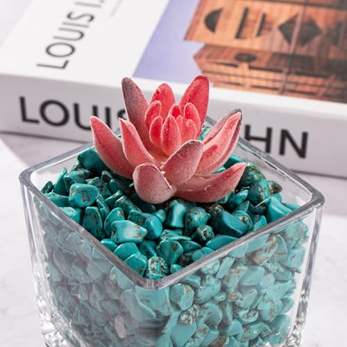 0.3Lb/100g Colorful Agate Aquarium Fish Tank Gravel Rocks, Crushed Stone Crystal Chips Bulk Natural Gemstones Pebbles Irre...