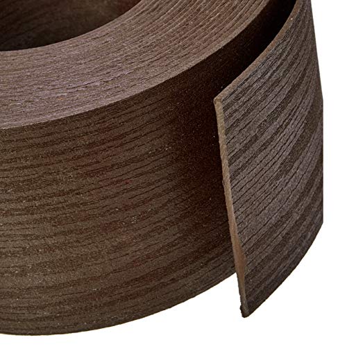 Amazon Basics Flexible Landscape Edging Coil for Garden Border, Flower Beds, Lawn and Pathways, 5 inch x 40ft, Brown, 10 S...