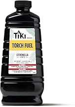 TIKI Citronella Torch Fuel – 1/2 Gallon (64 oz.), Easy Pour, Long-Lasting for Outdoor Torches & Table Torches, with Citron...