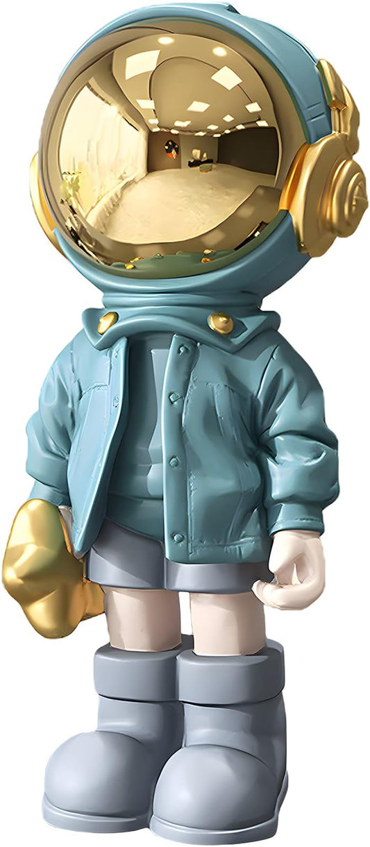 Dosker Astronaut Statues Spaceman Sculpture Polyresin Arts Gifts Light Blue Figurine Ornament Room Decor for Men,Home and ...