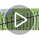 FOREHOGAR Metal Garden Fence 36 in H x 10 ft L,Border Fence Panels Animal Barrier for Dogs, No Dig Garden Fencing for Yard...