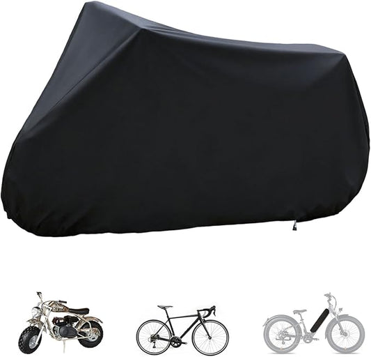 Waterproof Bike Cover for 2 or 3 Bikes Outdoor Storage, 2XL Bicycle Transportation or Travel Covers– Rain/Snow/Dust Resist...