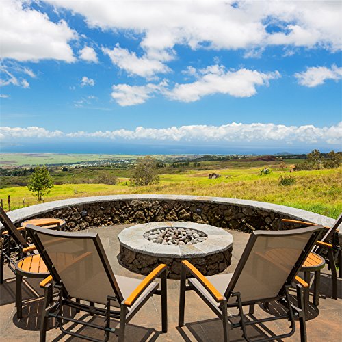 Red 1/2"-1" Fire Rock | Fireproof and Heatproof Round Pebbles for Indoor or Outdoor Gas Fire Pits and Fireplaces - Natura...