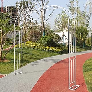 Garden Trellises Arch，Large Roses Arches Pergola 240cm High x 120cm Wide for Indoor/Outdoor Garden Various Climbing Plants...