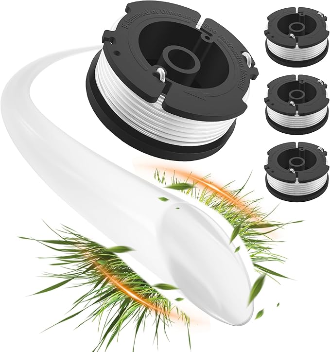 GreatBuddy 3 Pack AF-100 Weed Eater String Compatible with Black Decker Wacker String Trimmer Line, 30ft, 0.065 Inch