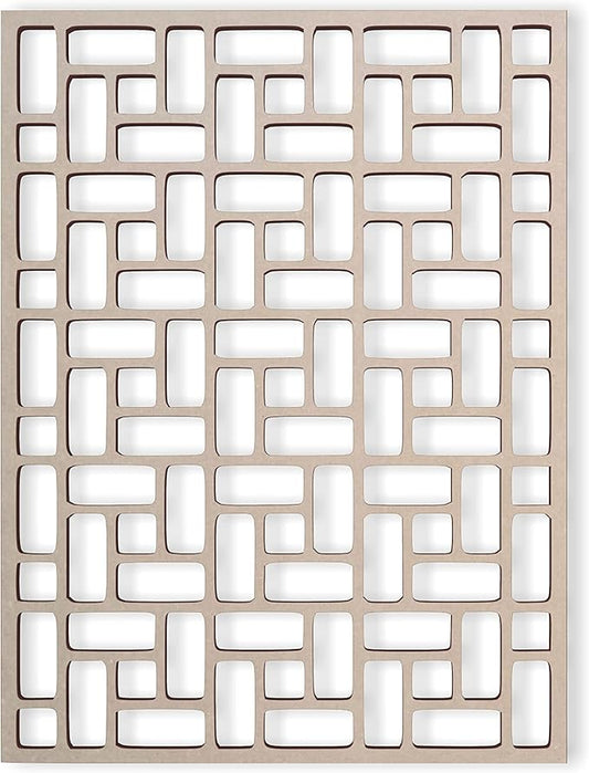 Lattice Panel with a Wood Brick Rose Decorative Design MDF Home & Yard Décor - Wall Panel - Privacy Screen - Trellis - Ind...