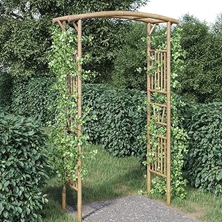 CHARMMA Rose Arch Natural Large Decorative Inlays Rose Arch,Garden Arches, Trellises, Arbours & Pergolas-341746
