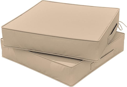 Snubbull Outdoor Chair Cushions 24 X 24 X 5 Inch Patio Furniture Cushions Waterproof & Fade Resistant Outdoor Cushions for...