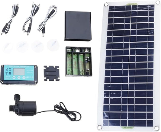 Quiet Solar Power Fountains Lift Energy Efficient 100W Panel Portable For Garden Pools Wildlife Water Features Solar