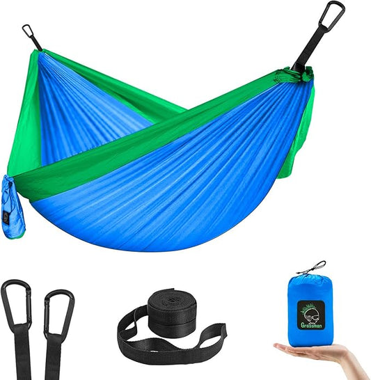 GRASSMAN Kids Hammock-Small Camping hammocks, Portable Camping Gear for Child Indoor/Outdoor use, with Tree Straps & Carab...