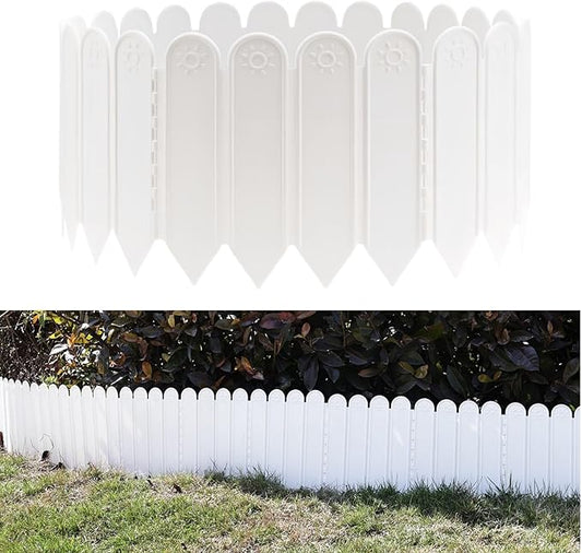 2M Garden Edging Border,Garden Landscape Edging Borders,Plastic Garden Bed Edging, Terrace Board Edging, Garden Fencing fo...