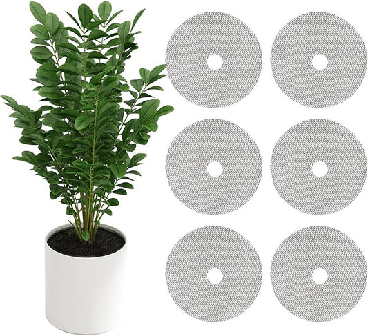 TINSKY 6 Pcs 11.8 Inch Plant Pot Grids-Cuttable Plant Pot Soil Covers Protectors from Animals-Indoor Plant Pot Soil Guard ...