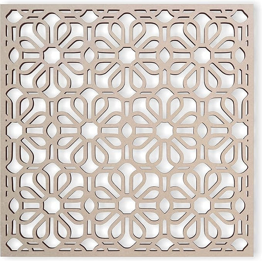 Lattice Panel with a Unique Flower Design Design MDF Home & Yard Décor - Wall Panel - Privacy Screen - Trellis - Indoor an...