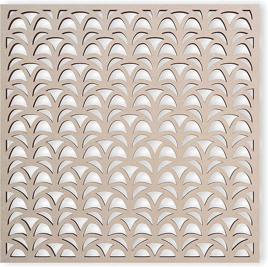 Lattice Panel with a Abstract Decorative Design MDF Home & Yard Décor - Wall Panel - Privacy Screen - Trellis - Indoor and...