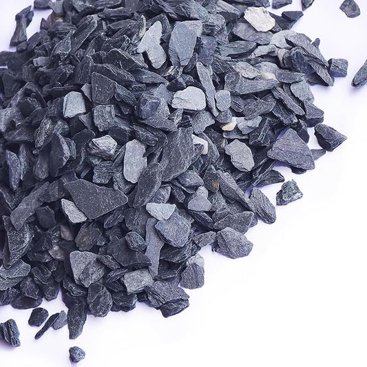 Small World Slate & Stone Aquarium Gravel 14 lbs - Natural Substrate for Aquascaping Planted, Freshwater and Saltwater Tan...